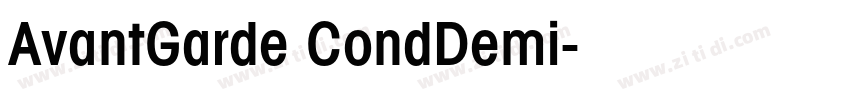 AvantGarde CondDemi字体转换